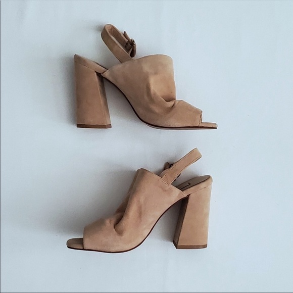 Chinese Laundry Kristen Cavallari Tan Block Heels - Picture 4 of 6